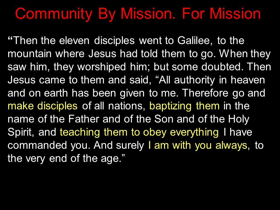 Community By Mission.