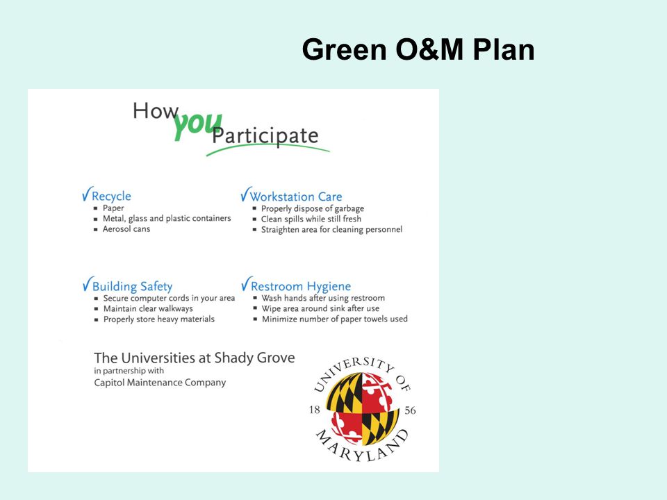 Green O&M Plan