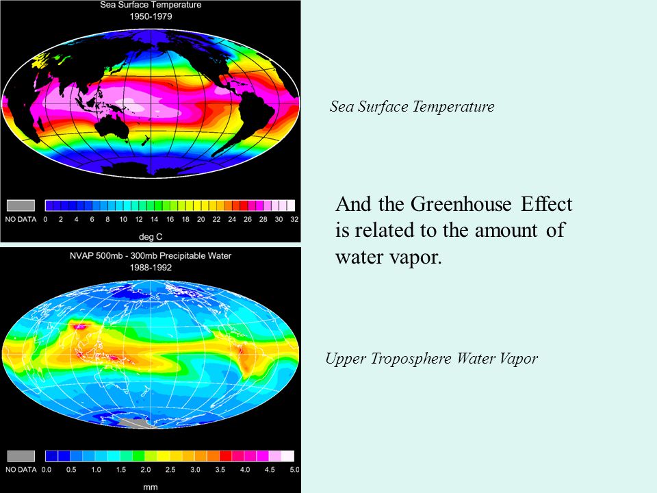 To a first approximation, the clear-sky greenhouse effect is proportional to the surface temperature.
