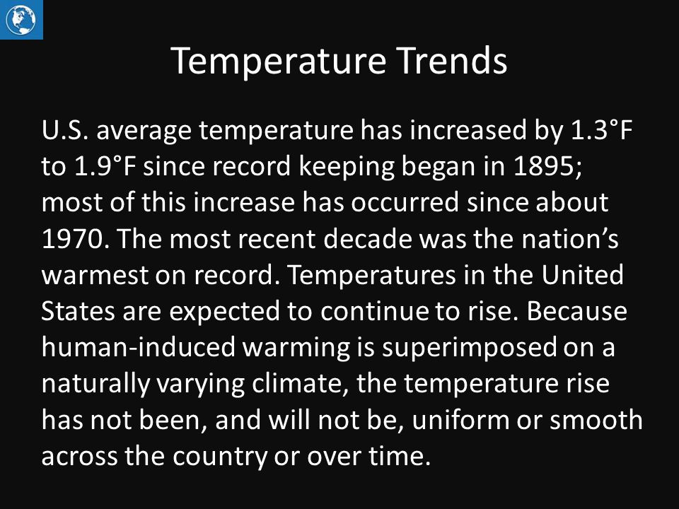 Temperature Trends U.S.