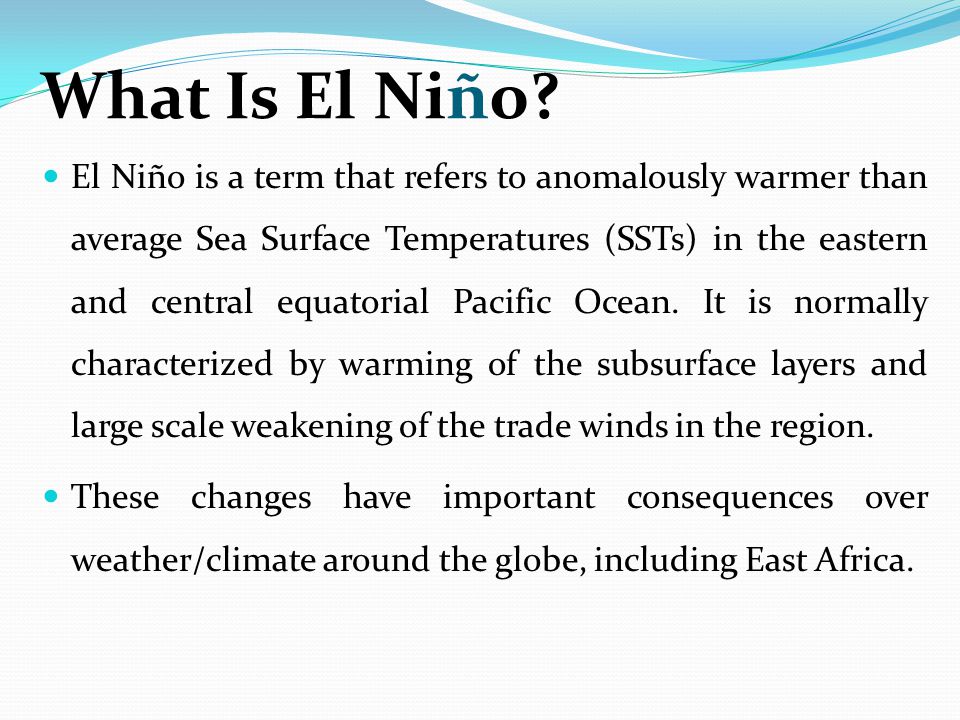 What Is El Niño.