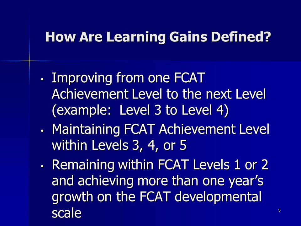 5 How Are Learning Gains Defined.