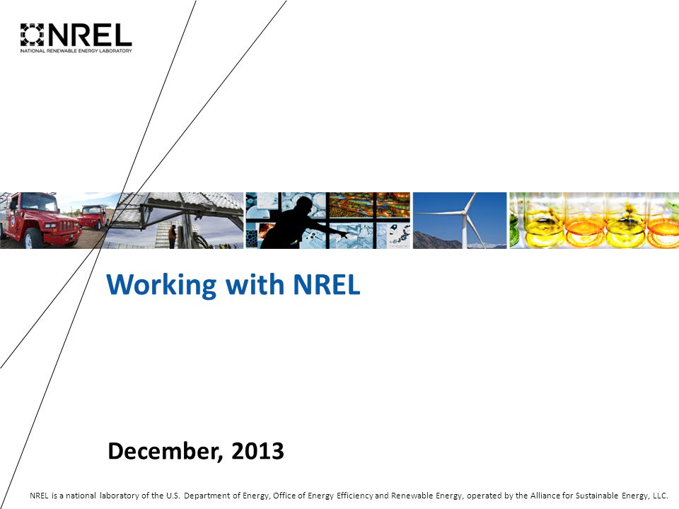 NREL is a national laboratory of the U.S.