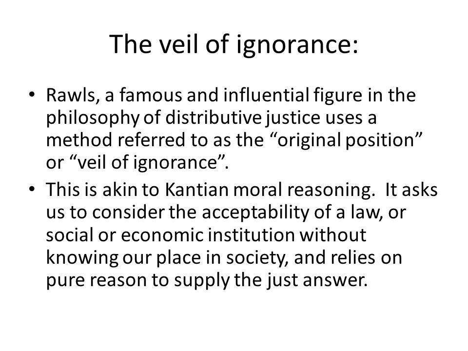 he veil of ignorance essay he veil of ignorance essay