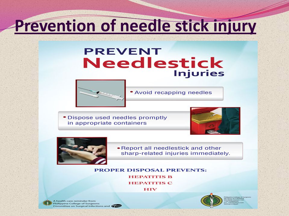 Prevention of needle stick injury