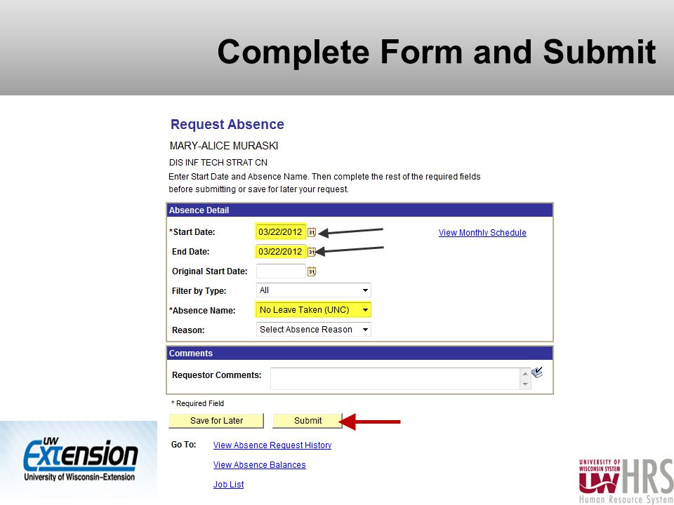 Complete Form and Submit 21
