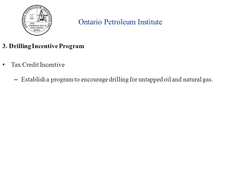 Ontario Petroleum Institute 3.