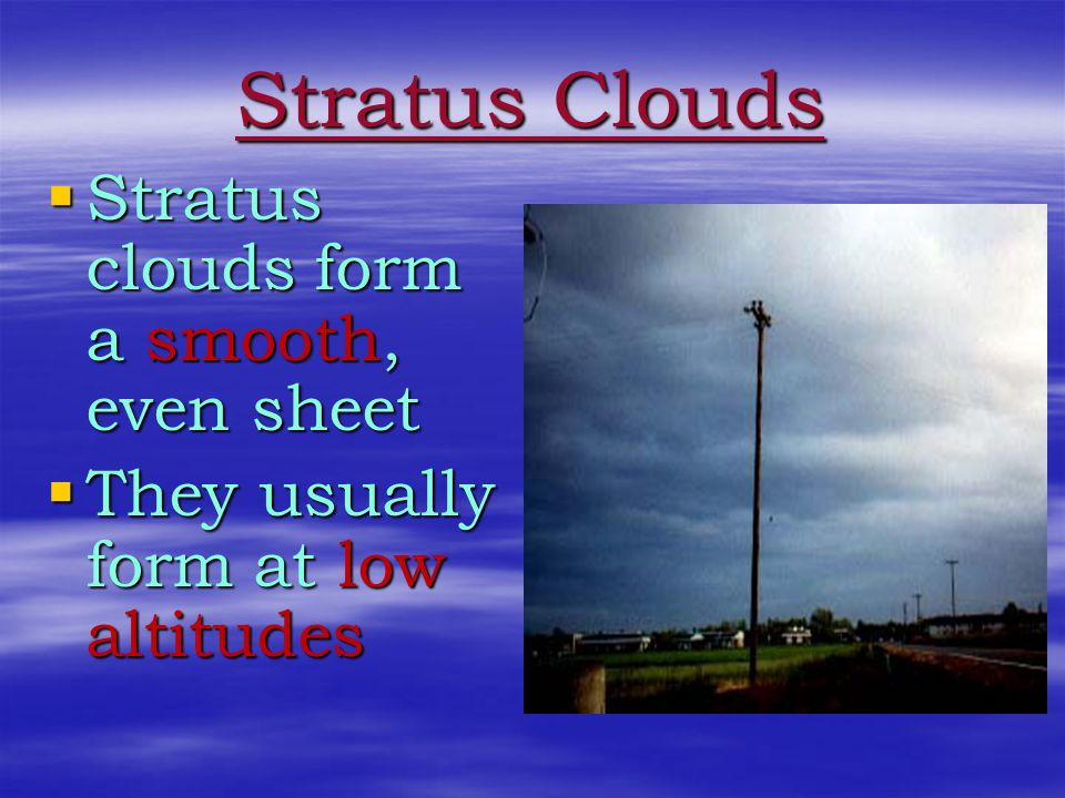 stratus clouds facts