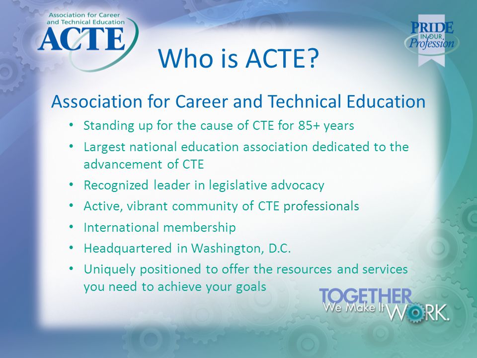 Who is ACTE.