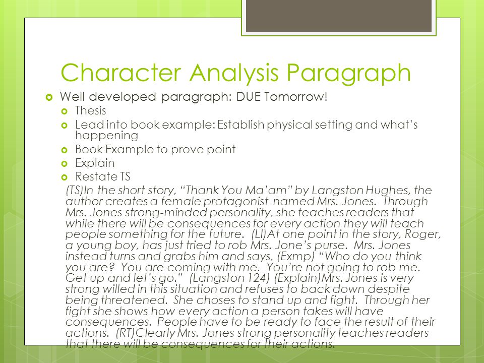 Character Essay