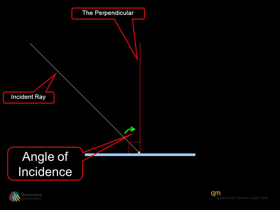 Angle of Incidence Incident Ray The Perpendicular