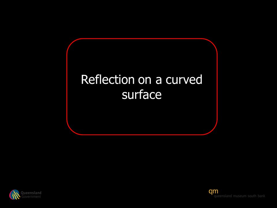 Reflection on a curved surface
