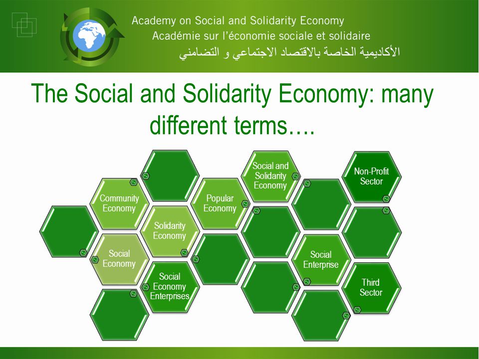 The Social and Solidarity Economy: many different terms….