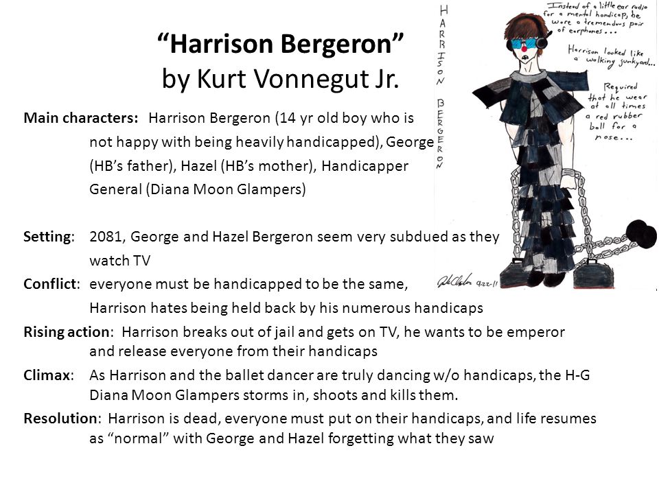 harrison bergeron thesis compare book and story Harrison bergeron: compare and while several books devoted to vonnegut's freedom remains in the background of the story, emerging when harrison escapes. harrison bergeron thesis compare book and story Harrison bergeron: compare and while several books devoted to vonnegut's freedom remains in the background of the story, emerging when harrison escapes.