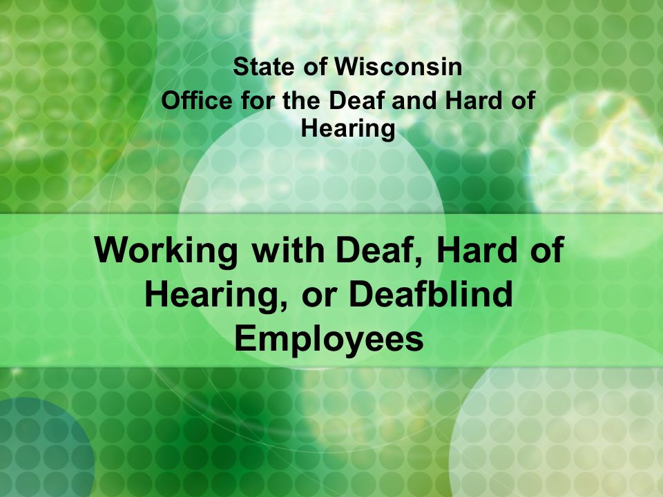 employment for deaf and hard of hearing