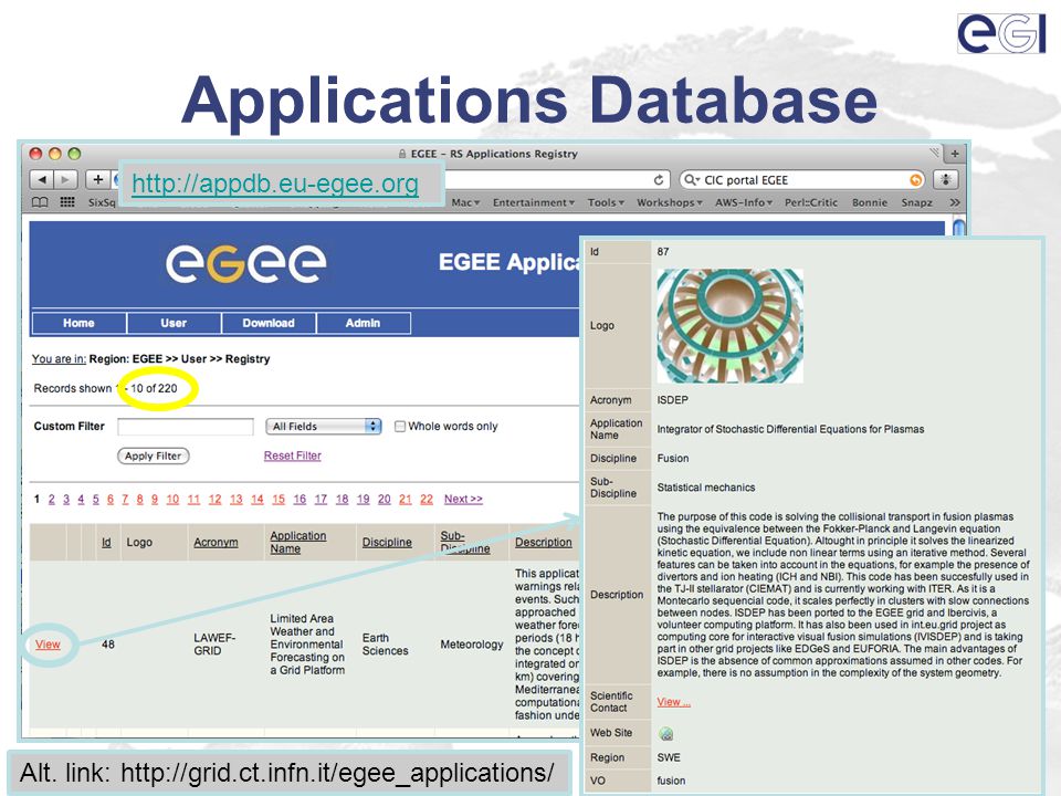 Applications Database 29   Alt.