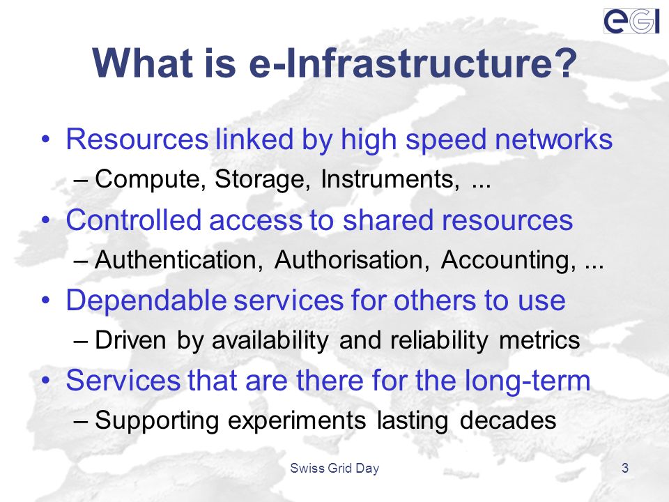 What is e-Infrastructure.