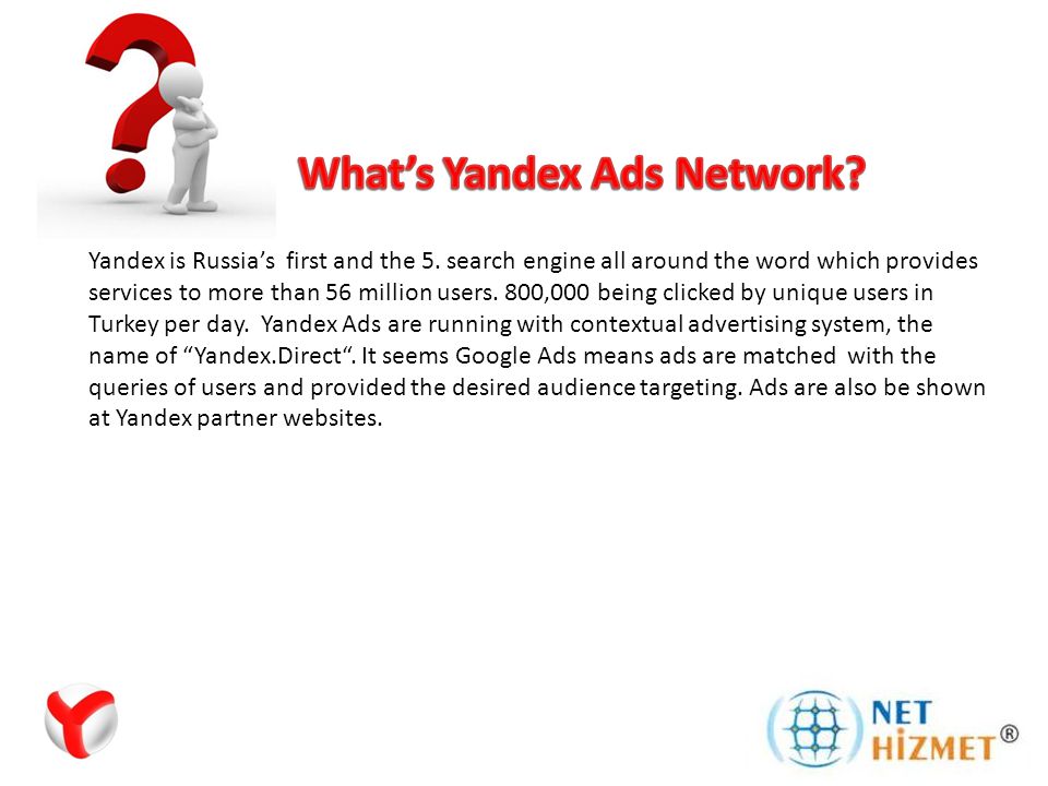 Yandex is Russia’s first and the 5.