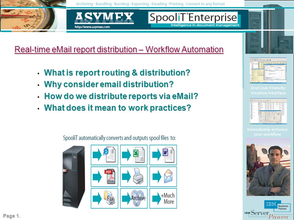 Real-time  report distribution – Workflow Automation What is report routing & distribution.
