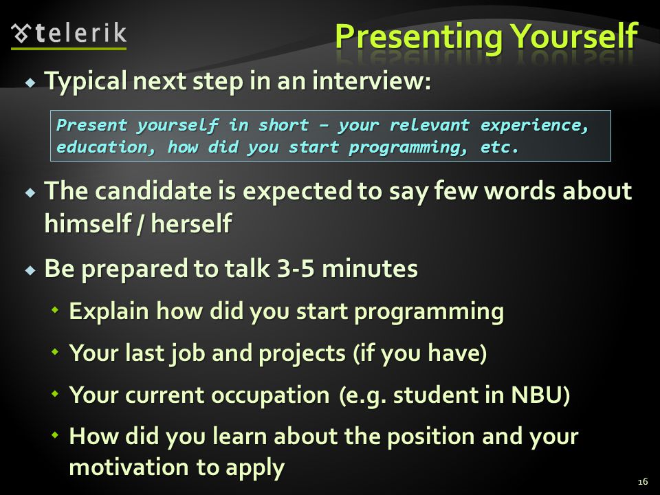 what did you learn in your last job