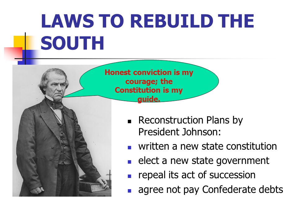 the reconstruction era president johnson versus the reconstruction era president johnson versus