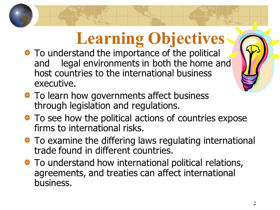 host country political and legal environment host country political and legal environment