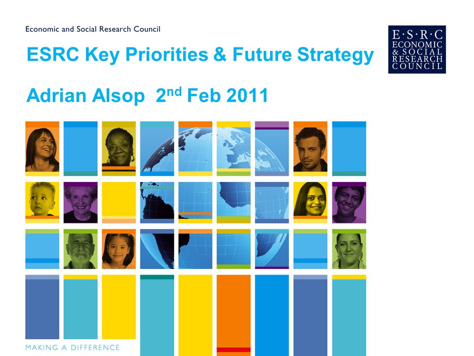 ESRC Key Priorities & Future Strategy Adrian Alsop 2 nd Feb 2011