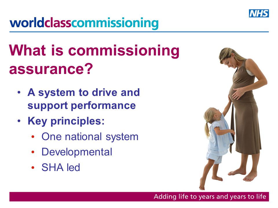 What is commissioning assurance.