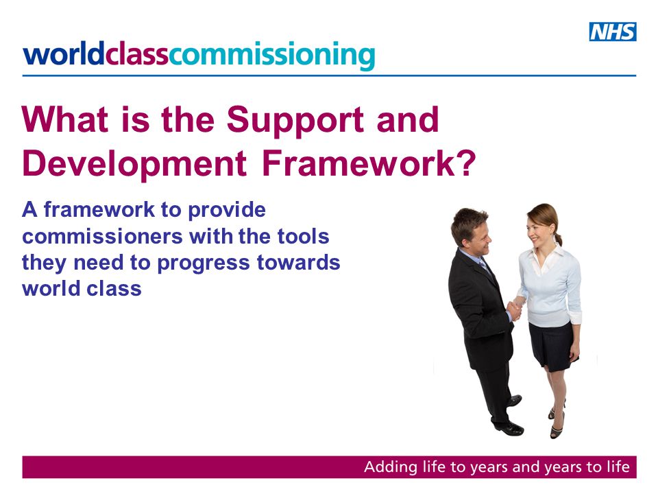 What is the Support and Development Framework.