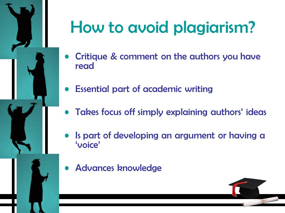 how can you avoid plagiarism
