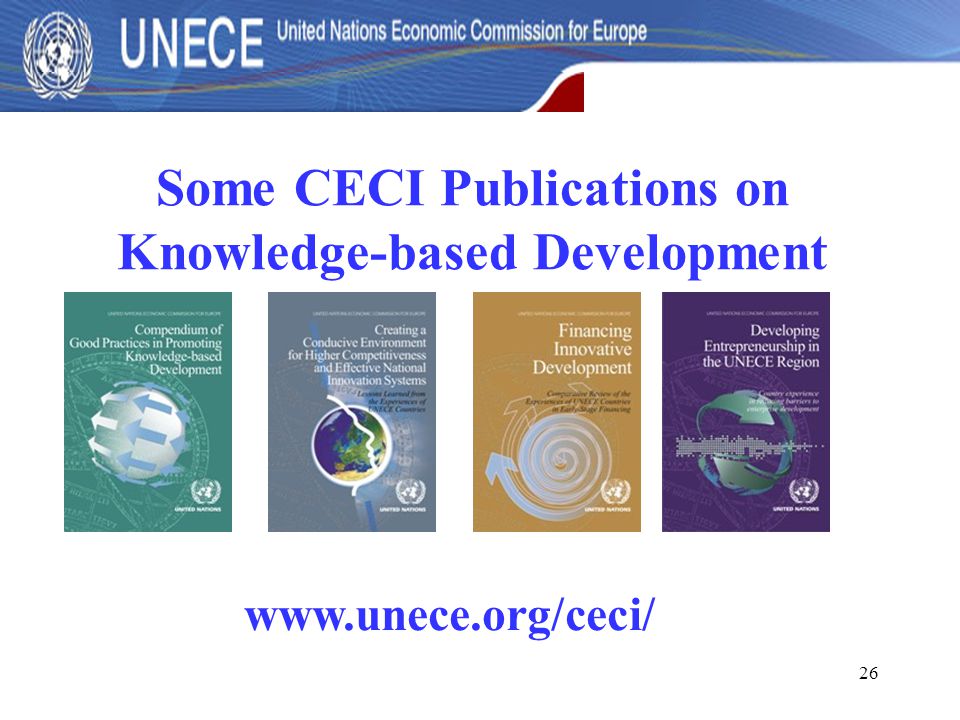 26 Some CECI Publications on Knowledge-based Development