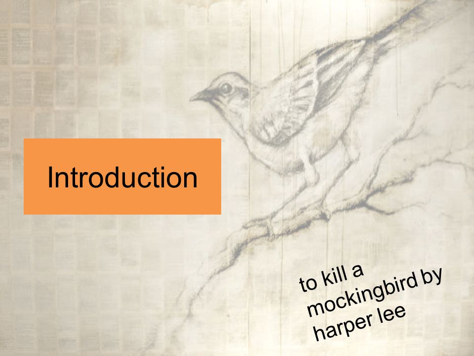 Introduction to kill a mockingbird by harper lee