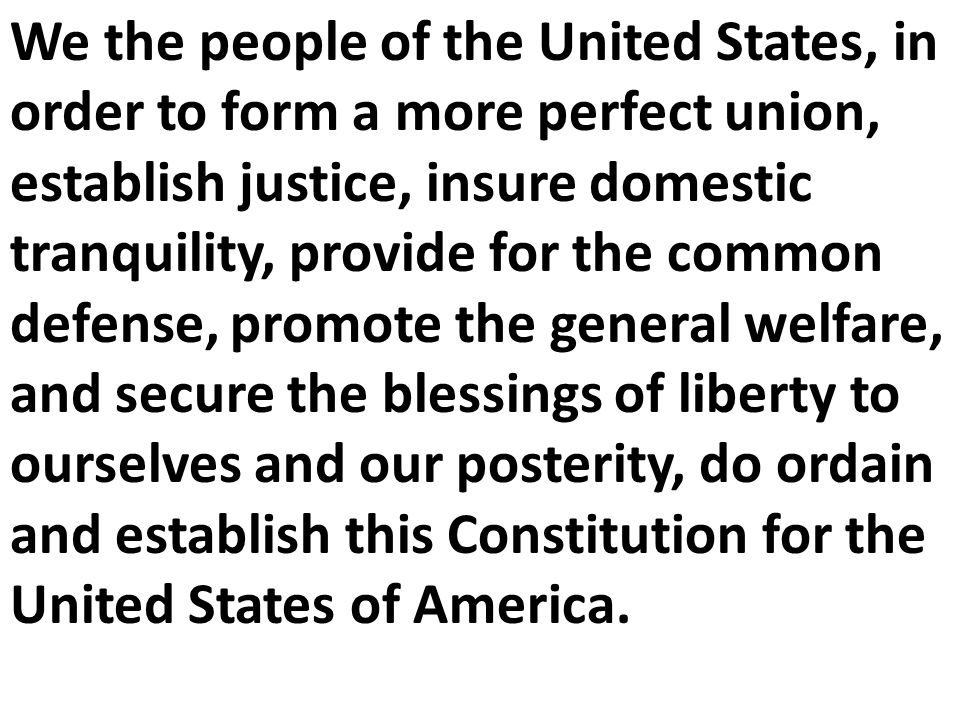 we the people of the united states in order to form a more perfect we the people of the united states in order to form a more perfect union