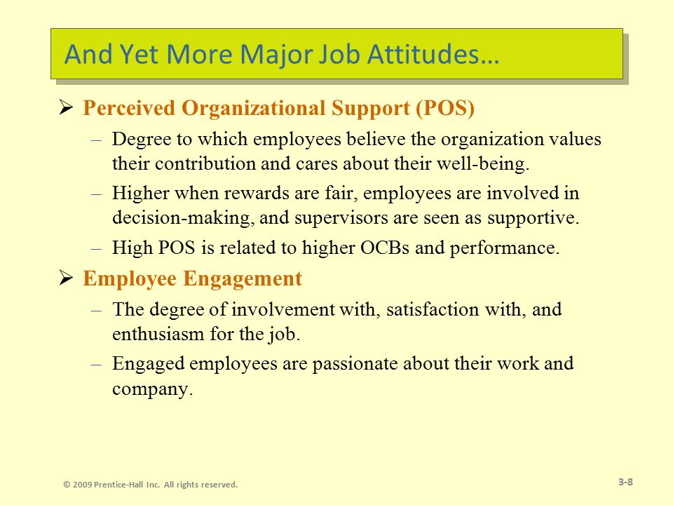 values attitudes and job satisfaction organizational behavior values attitudes and job satisfaction organizational behavior
