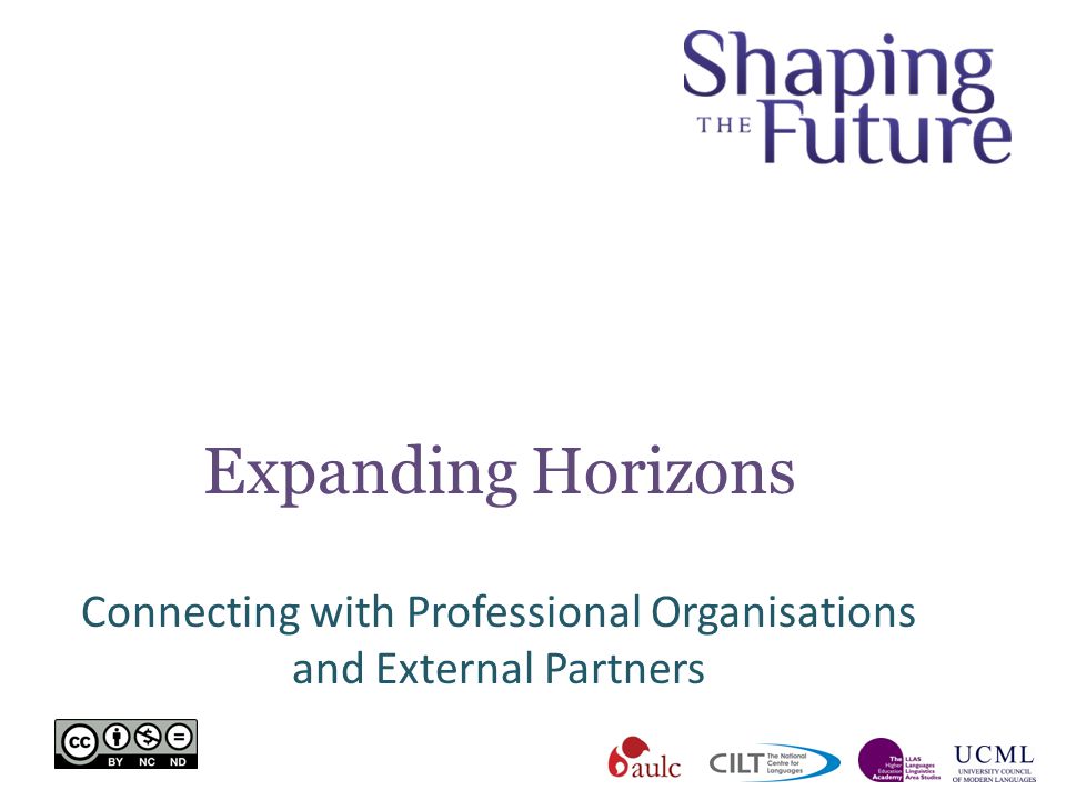 Expanding Horizons Connecting with Professional Organisations and External Partners