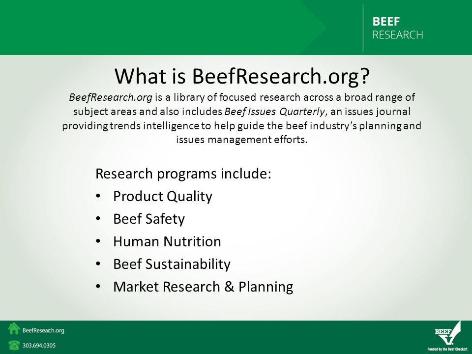 What is BeefResearch.org.