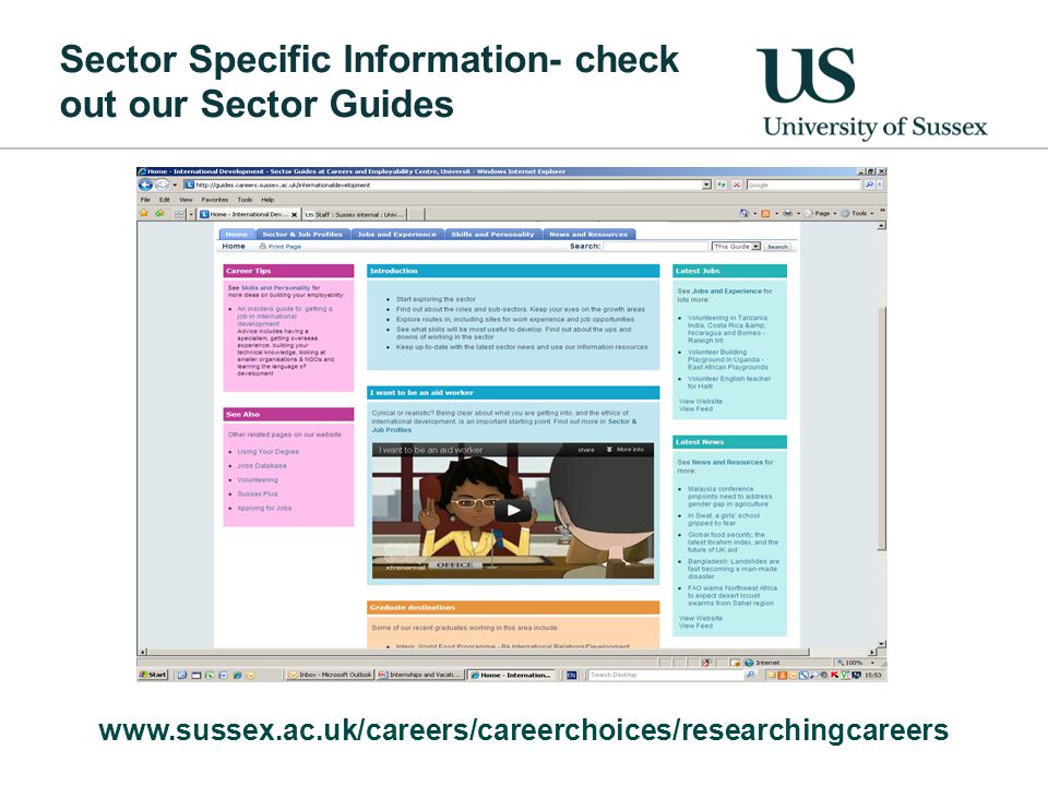 Sector Specific Information- check out our Sector Guides