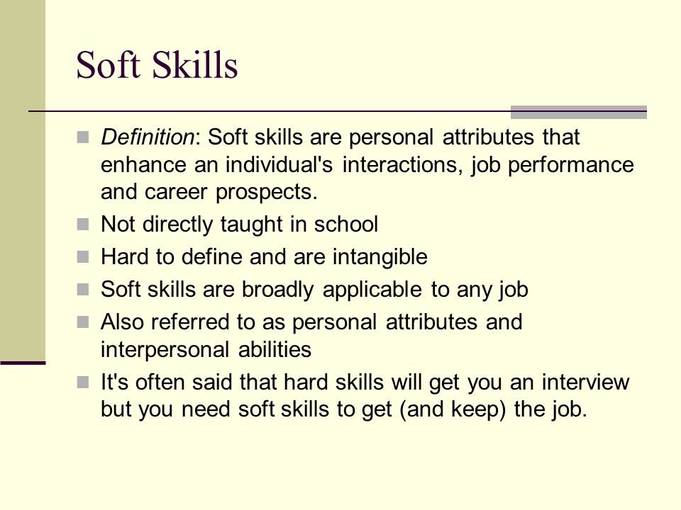 job skills definition