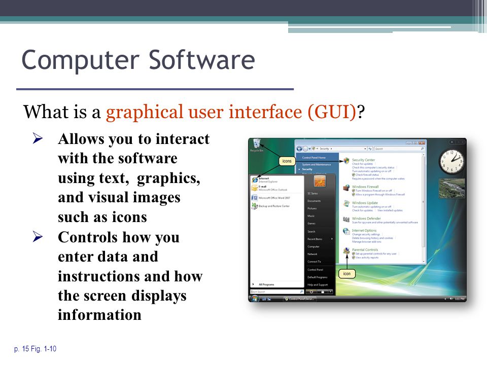 Computer Software What is a graphical user interface (GUI).