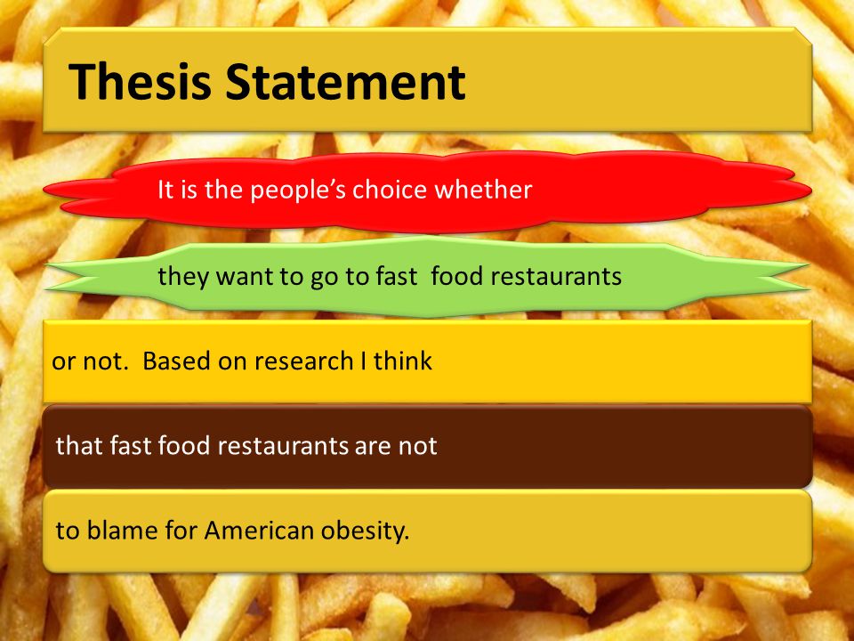 thesis about fast food or restaurant thesis about fast food or restaurant