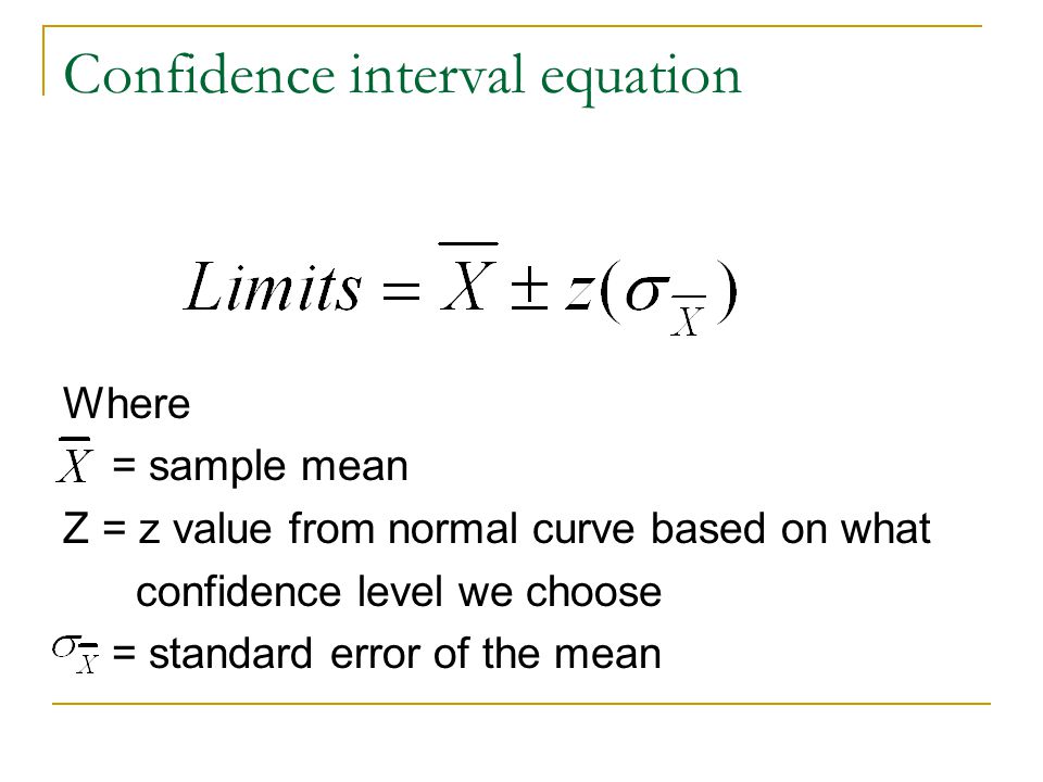 Z Value Equation Talkchannels Objectives Look At Central Limit Theorem Sampling Distribution Of