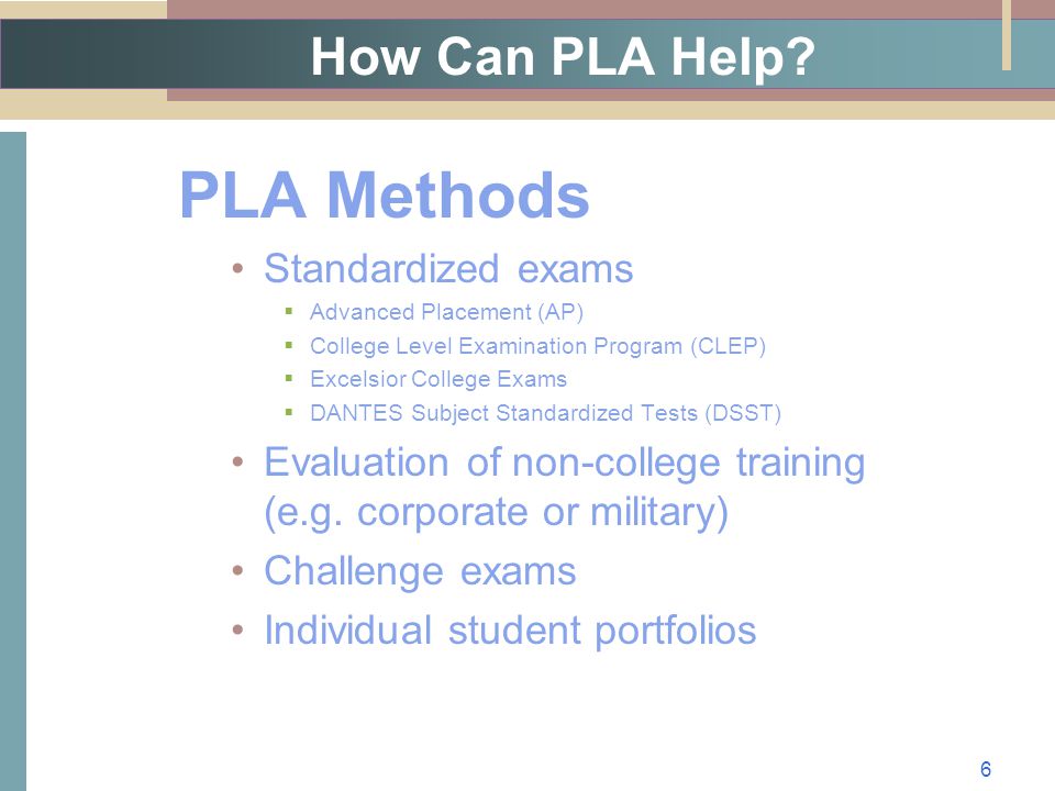 How Can PLA Help.