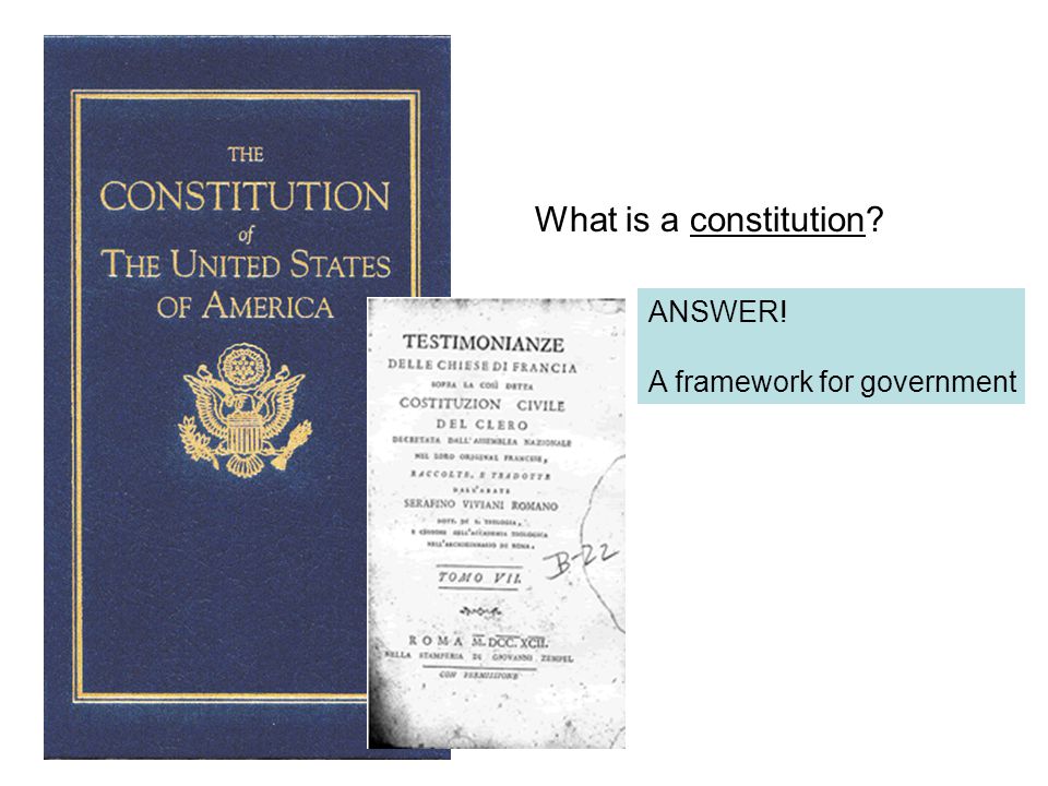 ANSWER! A framework for government
