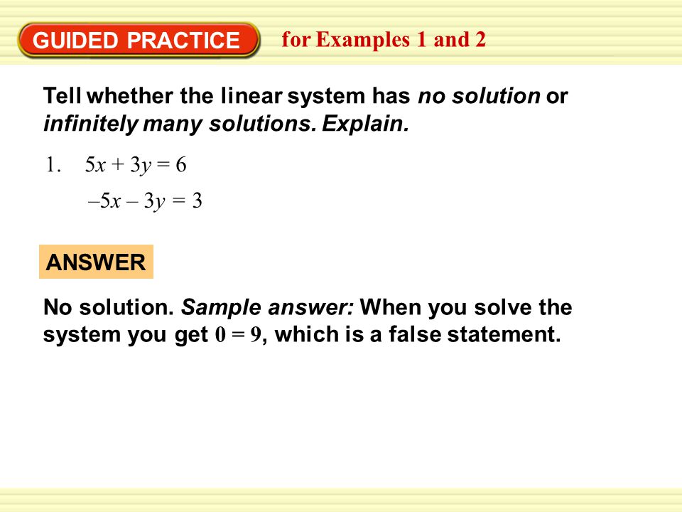 GUIDED PRACTICE for Examples 1 and 2 1.
