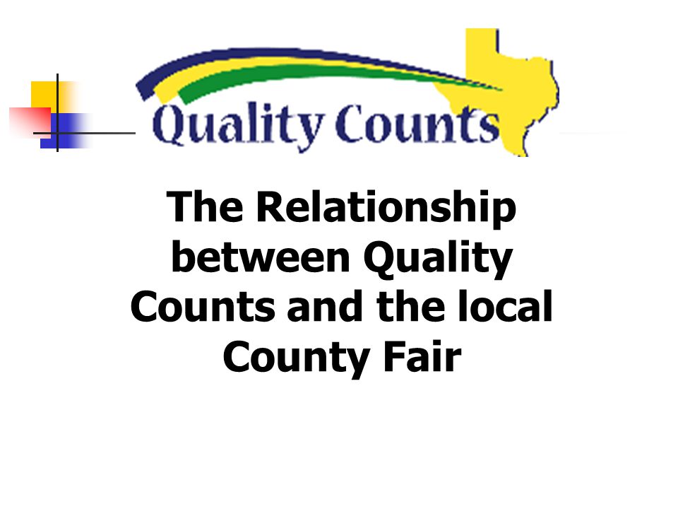 The Relationship between Quality Counts and the local County Fair