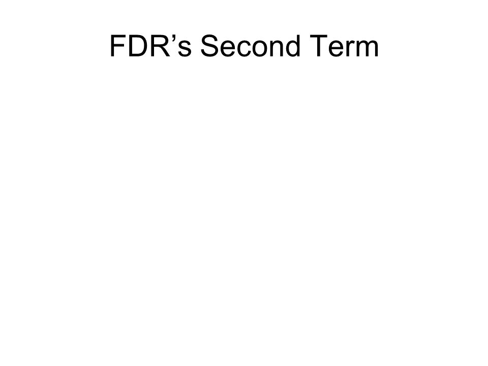 FDR’s Second Term