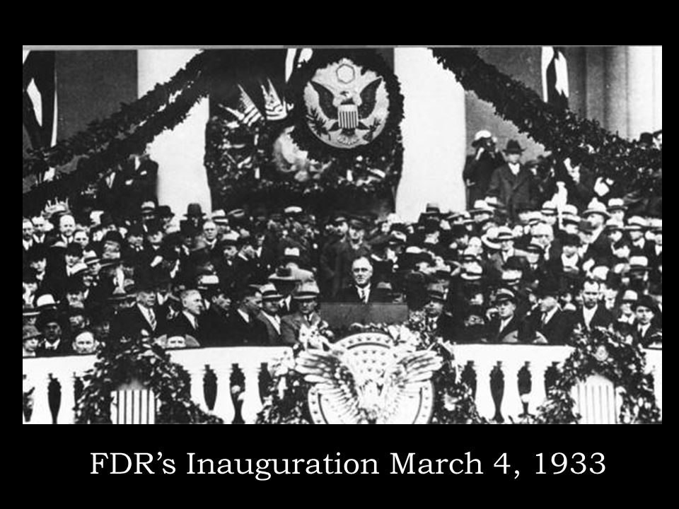 FDR’s Inauguration March 4, 1933
