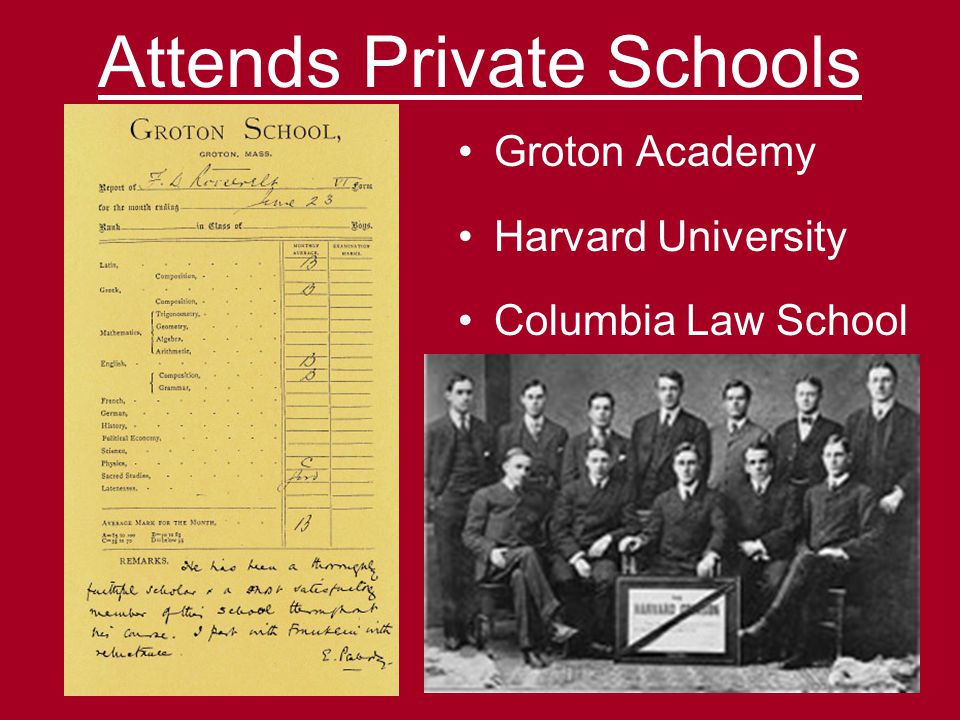 Attends Private Schools Groton Academy Harvard University Columbia Law School