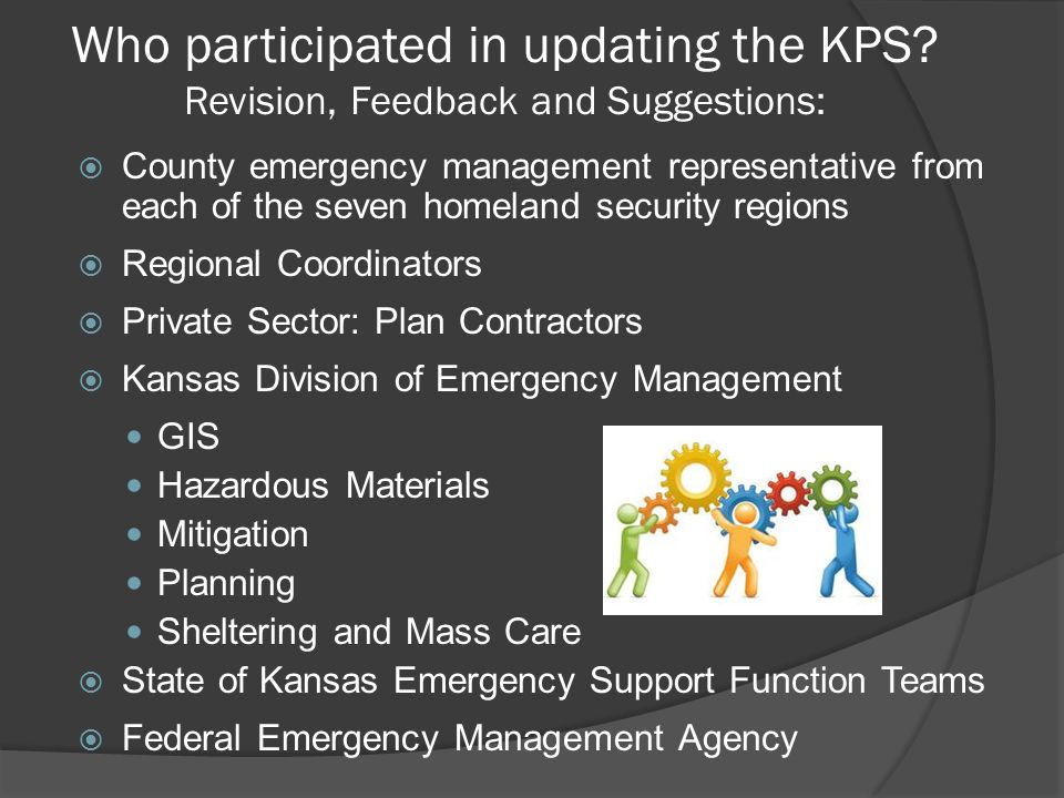 Who participated in updating the KPS.