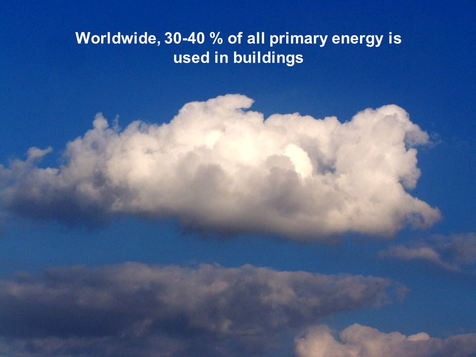 Worldwide, % of all primary energy is used in buildings